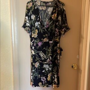 Floral Wrap Dress